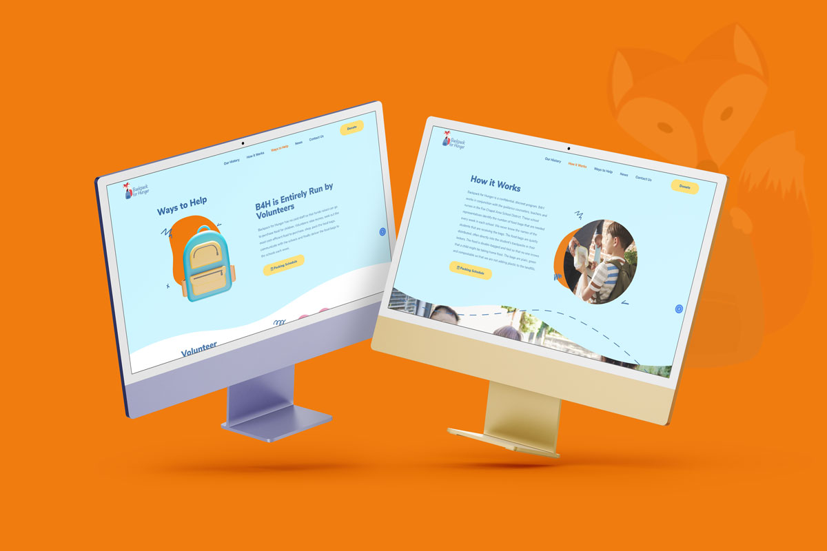 Backpack for Hunger Website