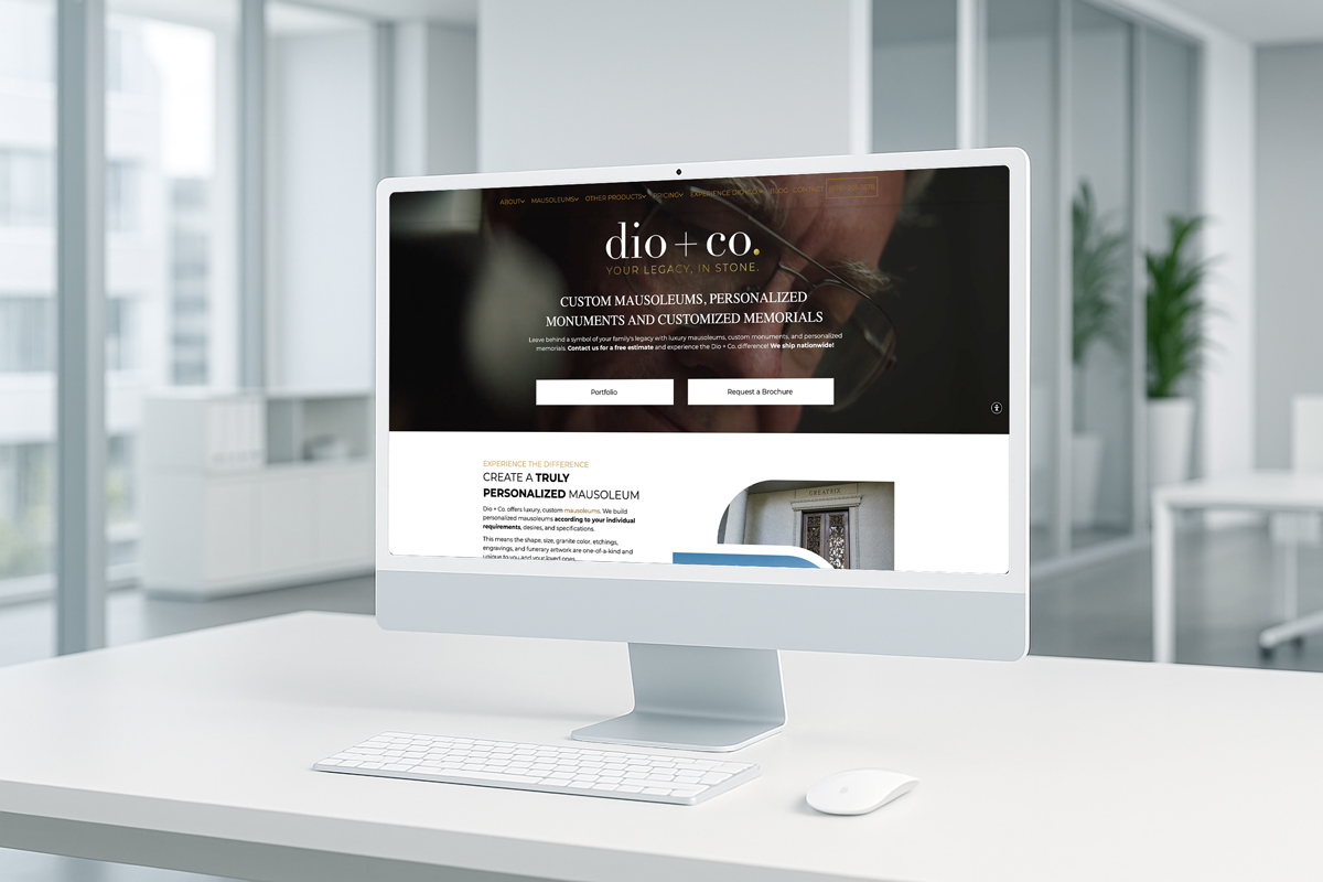 Dio + Co. Website Design