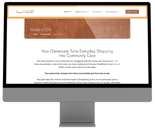 Second Harvest Website